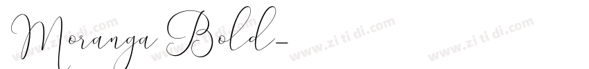 Moranga Bold字体转换